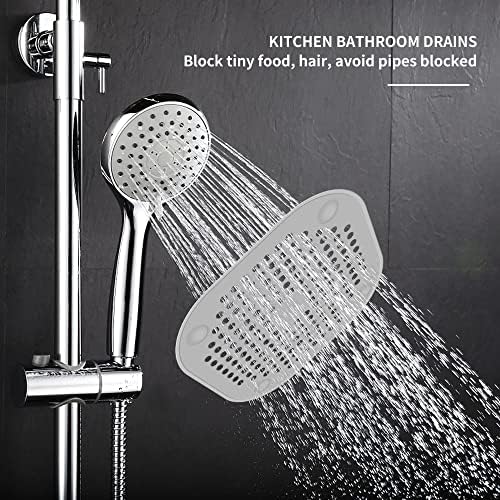 LIEVUIKEN Drain Hair Catcher 2 Pack with 4 Suction Cups