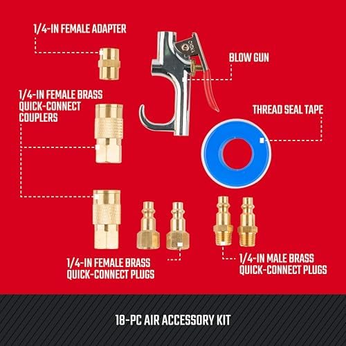 CRAFTSMAN 18-Piece Air Compressor Kit with Accessories