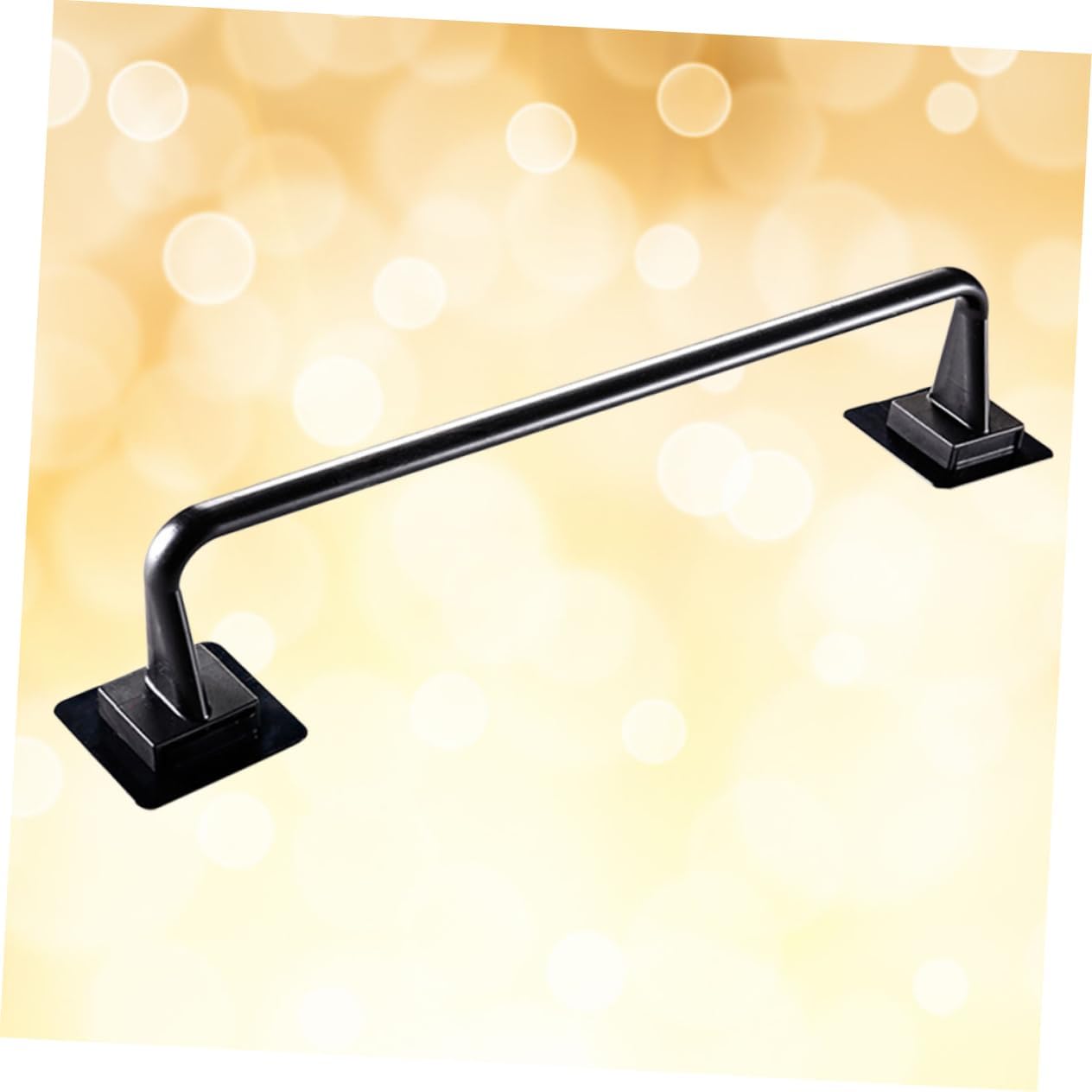 VILLCASE Wall Mounted Towel Bar Black Plastic