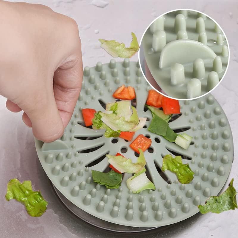 Yingruier 6 Pack Hair Catcher Drain Stopper for Bathroom and Kitchen 1