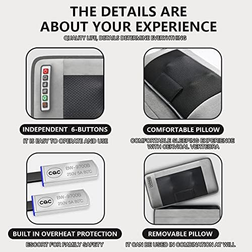 ENKUODE Full Body Massage Mat with Heat