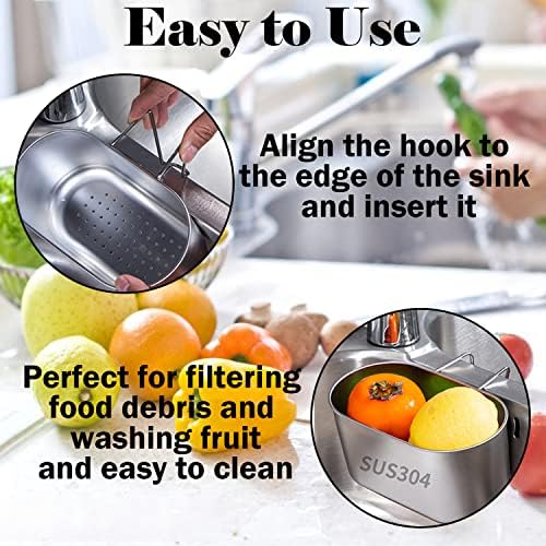 Stainless Steel Drain Strainer Basket for Kitchen Sinks