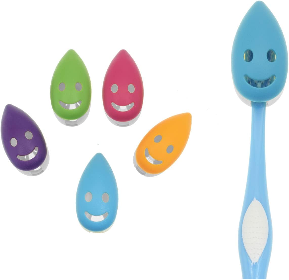 QICAITU 5pcs Toothbrush Holder Covers with Suction Cup