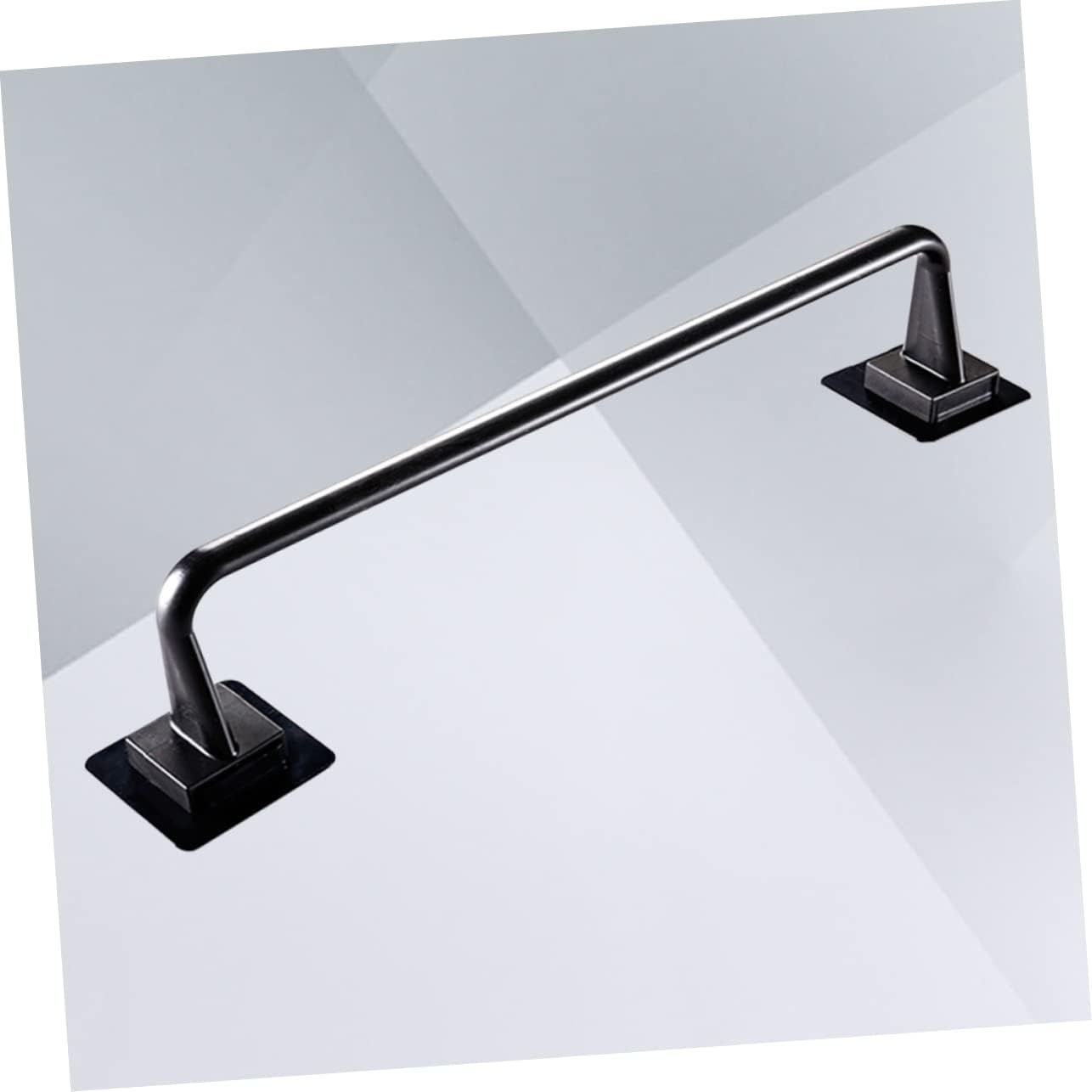 Gadpiparty Plastic Towel Bar Single Hook Bathroom Holder Black