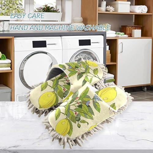 Sinestour Mop Slippers for Floor Cleaning 2 Sizes Washable