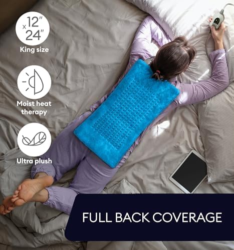 GENIANI Heat Pad for Back Pain Relief Auto Shut Off Machine Washable