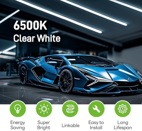 Pak 4FT LED Shop Light 6-Pack Cool White 2300LM