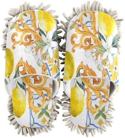 Sinestour Lemon Mop Slippers for Floor Cleaning 1
