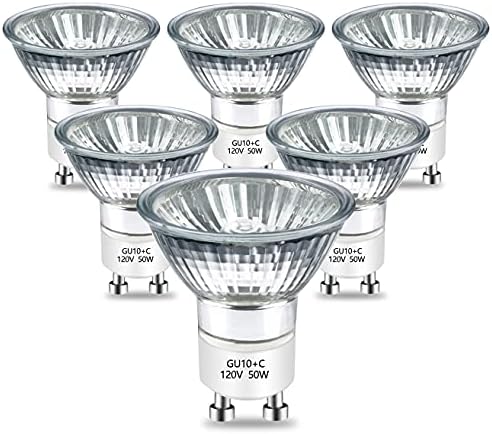 BOGAO GU10 Halogen Bulb 50W 2800K Warm White Pack of 6 1
