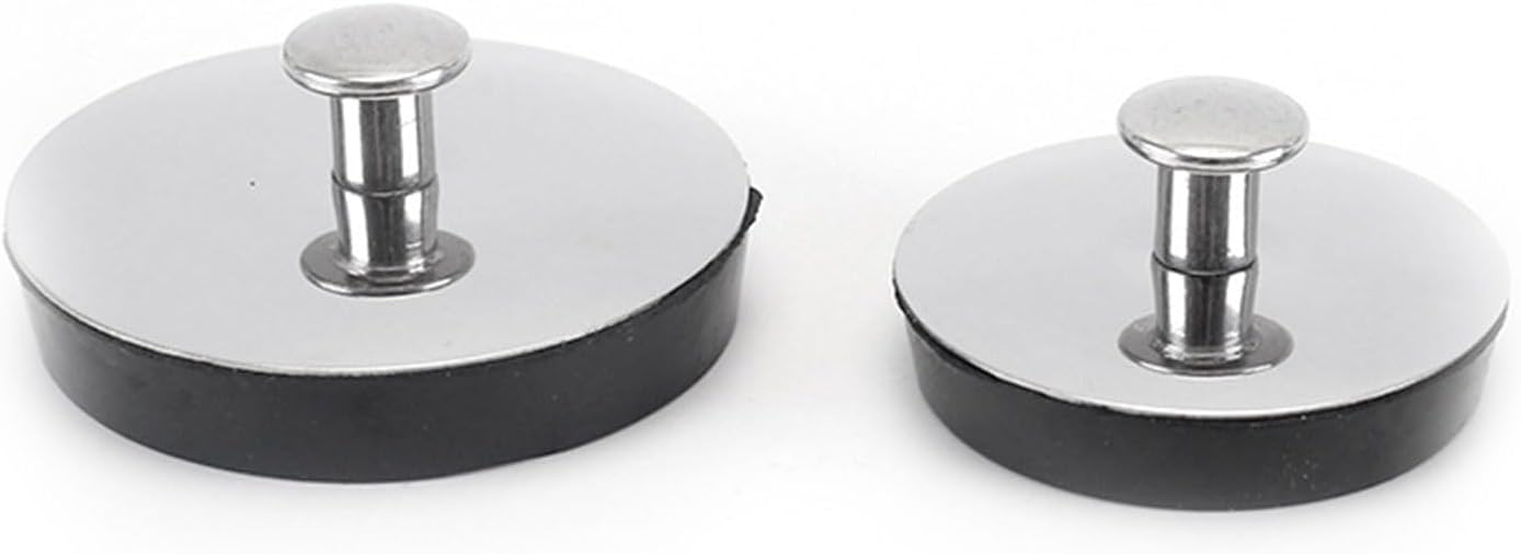Universal Bath Plug Caps Stainless Steel 45mm