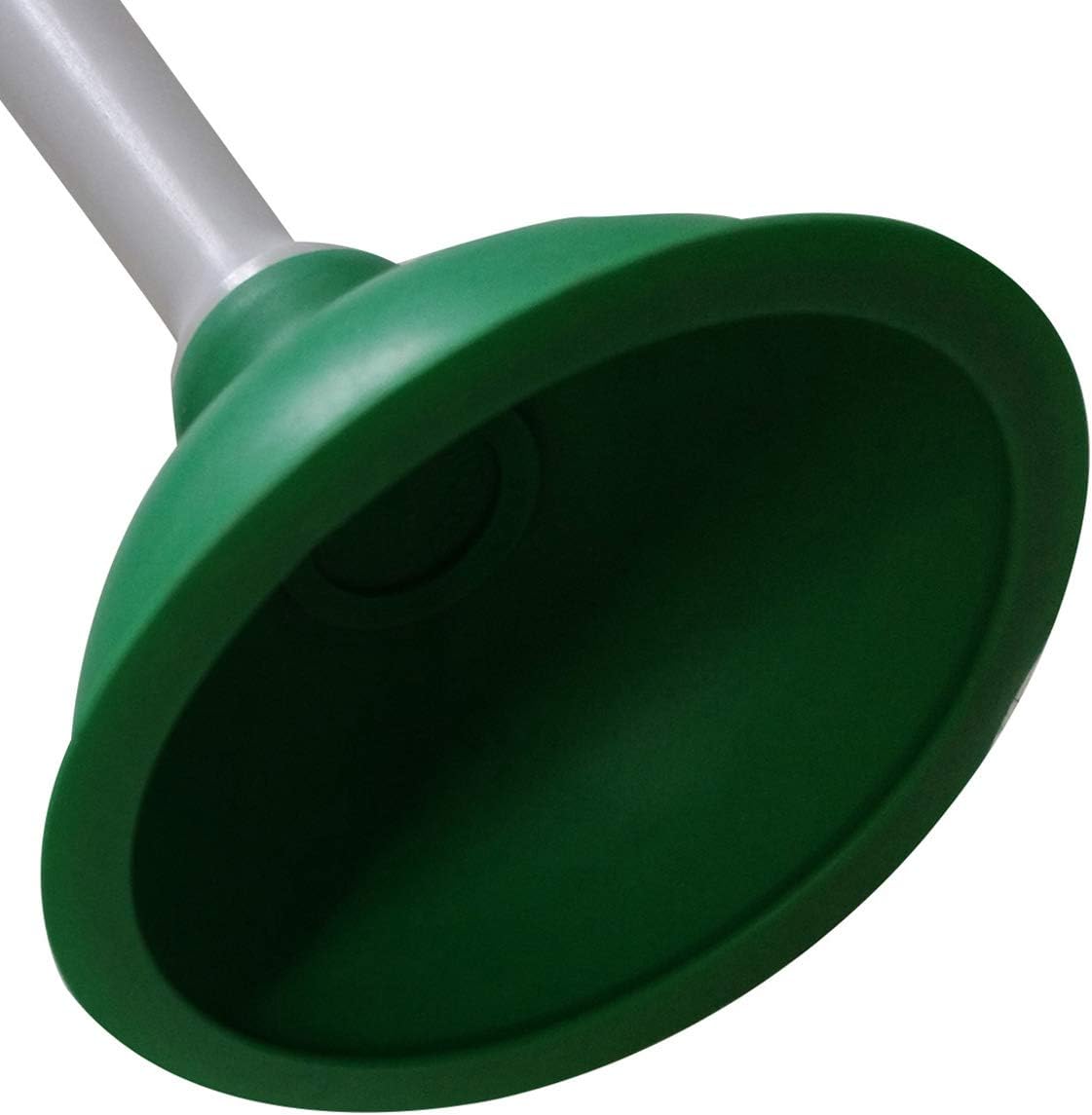 Coralpearl Drain Plunger 4 Inch Compact Unclogger Green