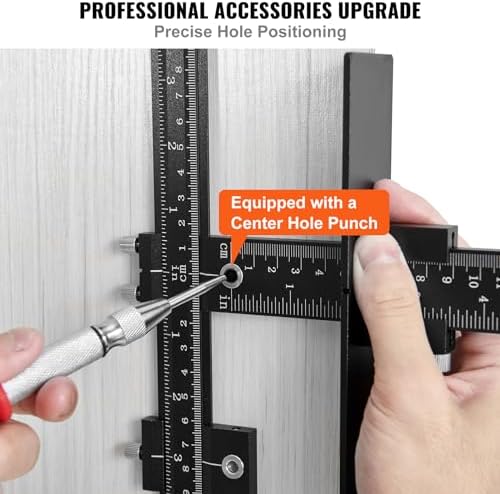 VEVOR Aluminum Cabinet Handle Jig with Center Punch