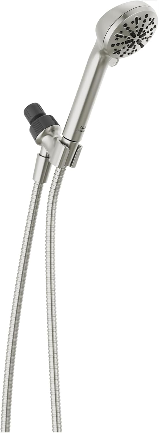 Delta 4-Spray Handheld Shower Head Brushed Nickel 25 GPM 75413DSN