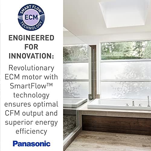 Panasonic FV-0511VQ1 WhisperCeiling DC Bathroom Exhaust Fan - Quiet Energy Efficient