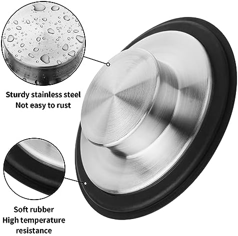 Tifanso 2PCS Stainless Steel Sink Drain Stopper Cover