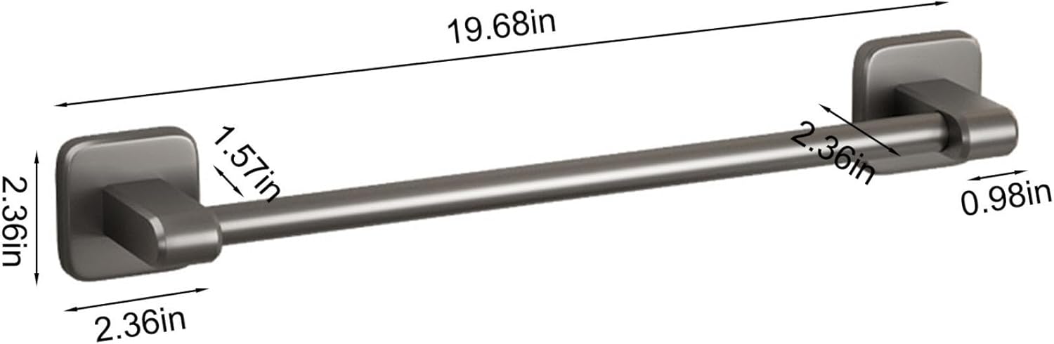 Aufmer 20 Inch Towel Bar Brushed Nickel Heavy Duty
