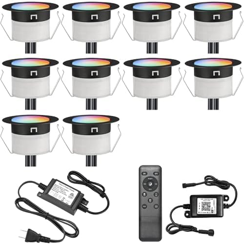 Sumaote 10Pcs LED Deck Light Kit with WiFi Control