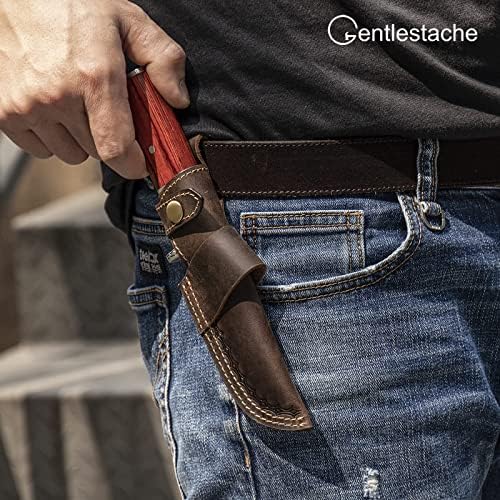 Gentlestache Belt Knife Sheath Dark Brown
