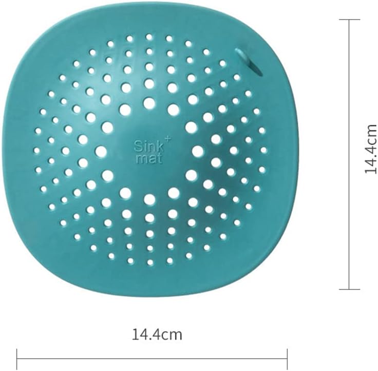 Square Drain Cover with 4 Suction Cups for Hair Catcher