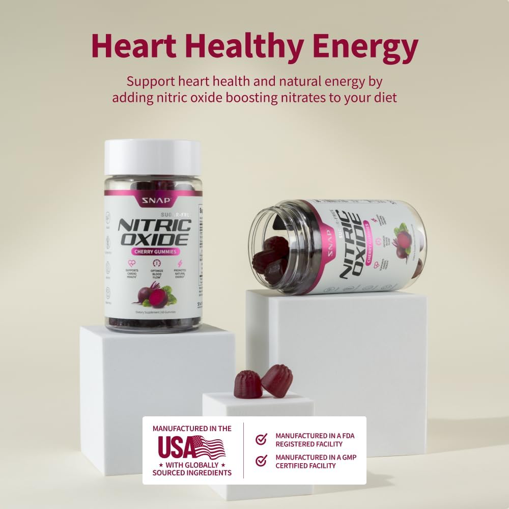 Snap Supplements Beet Root Gummies - 2 Pack Sugar Free Cherry Flavor