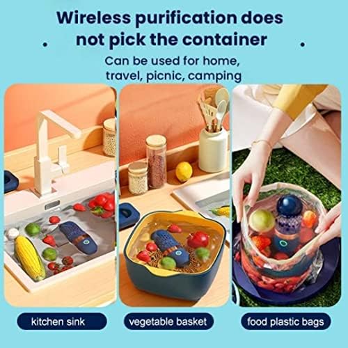 Havamoasa 1PC Fruit Cleaner Portable USB Rechargeable