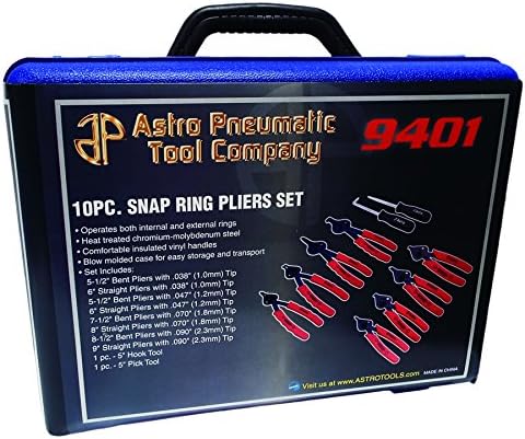 Astro 9401 10-Piece Snap Ring Pliers Set 1