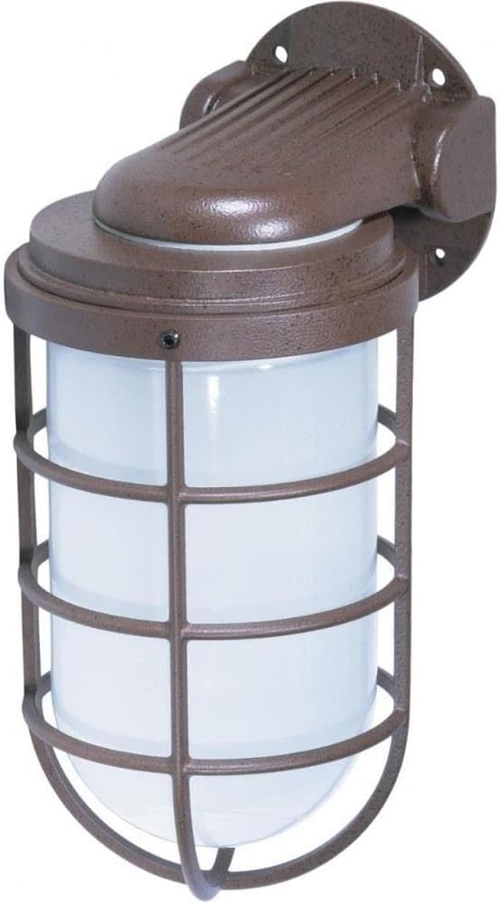 Nuvo SF76623 Industrial Wall Light with Frosted Glass