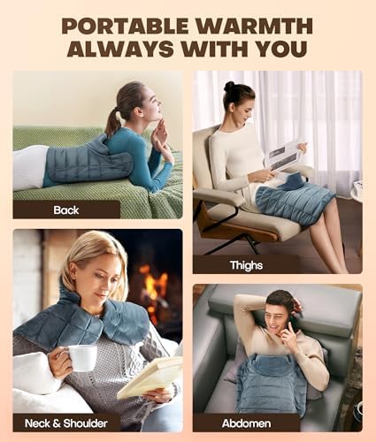 MISSVIVI Graphene Weighted Heating Pad with 6 Heat Settings 1