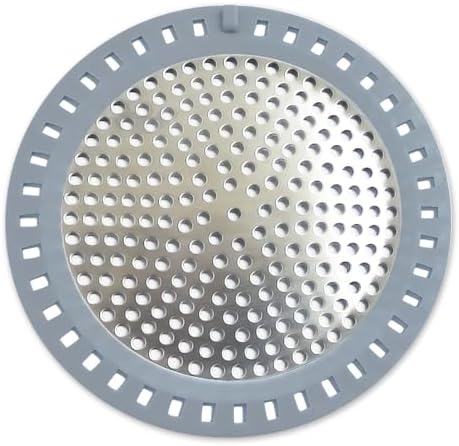 Huntonry Drain Hair Catcher 304 Stainless Steel with Silicone Edge