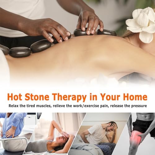 Goodtar Portable Hot Stone Massage Warmer with Digital Control