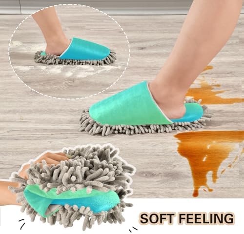 Sinestour Gradient Mop Slippers for Floor Cleaning