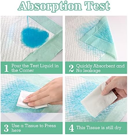 MILDPLUS Extra Large Bed Pads 30 X 36 with Adhesive Strips 30 Count