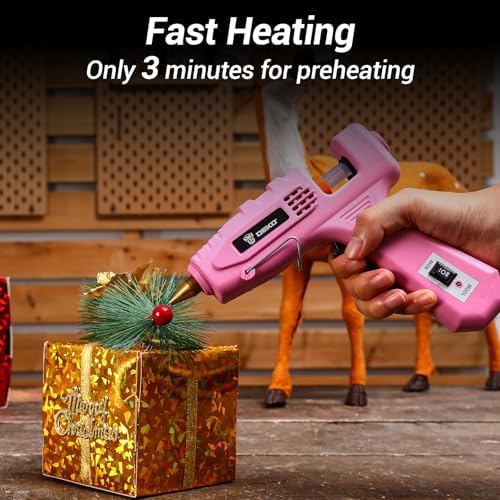 DEKOPRO Heavy Duty Dual Temp Hot Glue Gun Kit