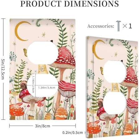 Nature Plant Botanical Wall Switch Cover 1 Gang Decorative