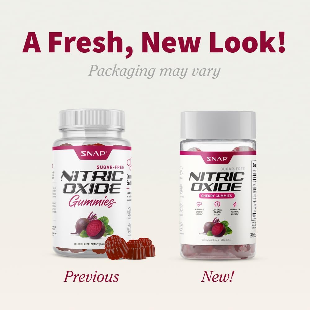 Snap Supplements Beet Root Gummies - 2 Pack Sugar Free Cherry Flavor