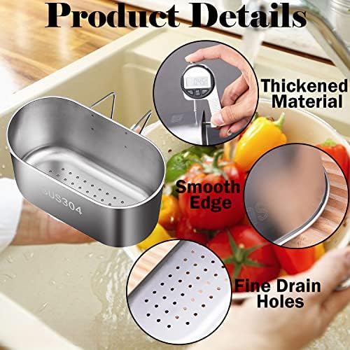 Stainless Steel Drain Strainer Basket for Kitchen Sinks