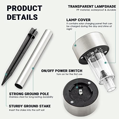 GIGALUMI 16 Pack Solar Path Lights Outdoor