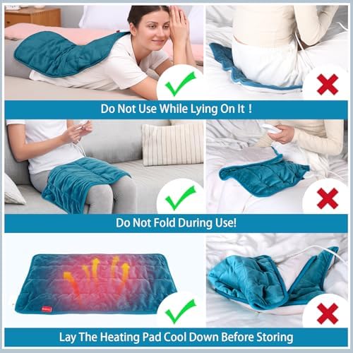 Comfytemp Weighted Heating Pad for Back Cramps 1