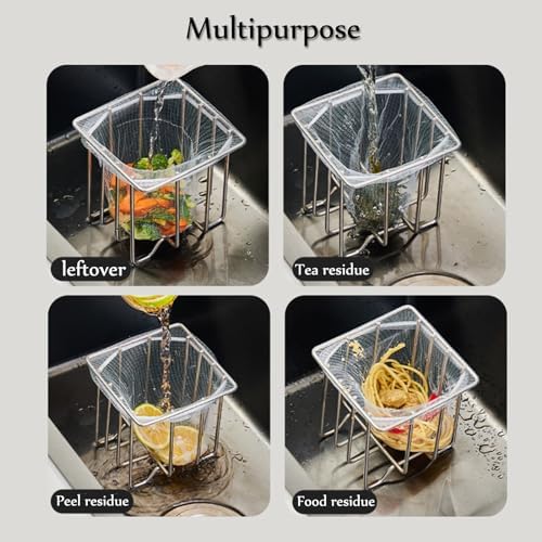ONVIPSTOO Kitchen Sink Strainer with 200 Mesh Bags 1