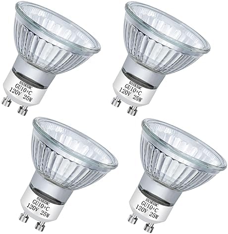 Halogen 25W GU10 120V Candle Warmer Replacement Light Bulb 4 Pack