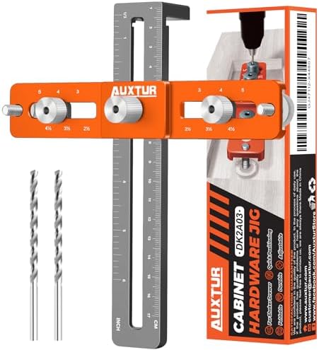 AUXTUR Cabinet Handle Jig with 2 Shims and Alignment Holes