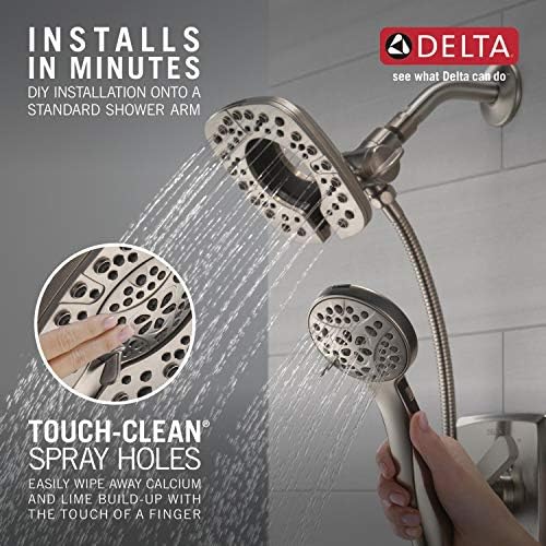 Delta In2ition Dual Shower Head with Handheld Spray Brushed Nickel