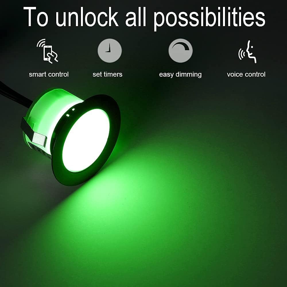 Sumaote 10 Piece LED Deck Light Kit with WiFi Control
