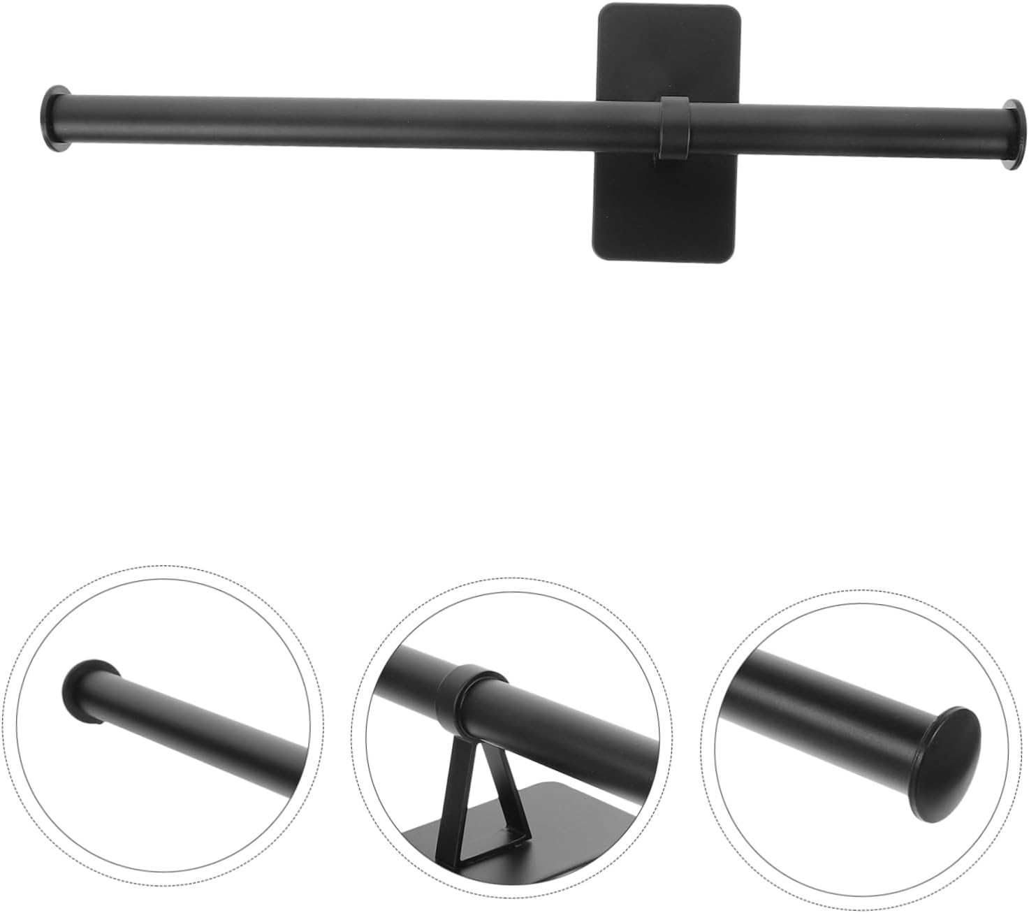 Luxshiny Wall Mounted Towel Bar No Drill Bathroom Organizer