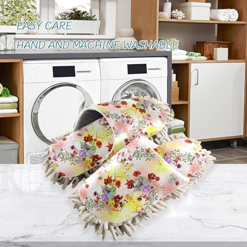 Kigai Microfiber Slippers with Flower Design for All Seasons