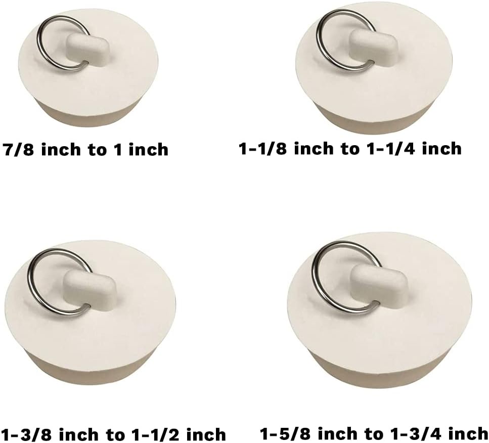 Cicitoywo Bath Tub Drain Stoppers 4 Piece Set 1
