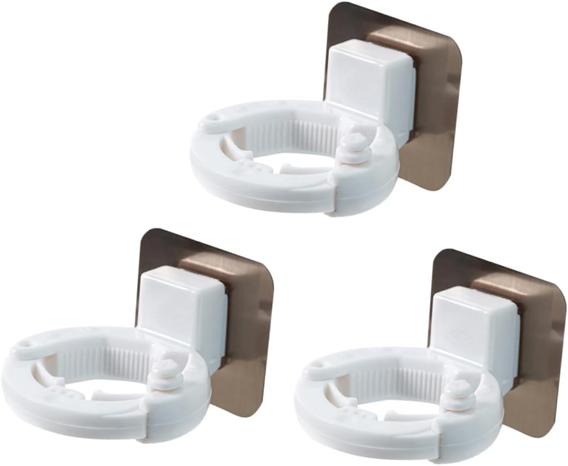 KONTONTY 3pcs Shower Gel Bottle Rack Anti-Falling Wall No Punching