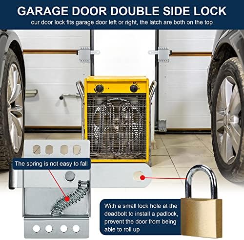 4 Pack Garage Door Side Lock with Black PVC Handle