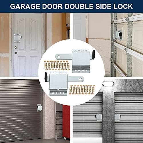 4 Pack Garage Door Side Lock with Black PVC Handle