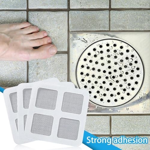 ZhangyiHot 3 Pcs White Bathtub Hair Catcher Patches